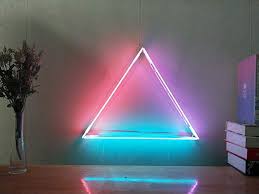 Triangular Neon Light